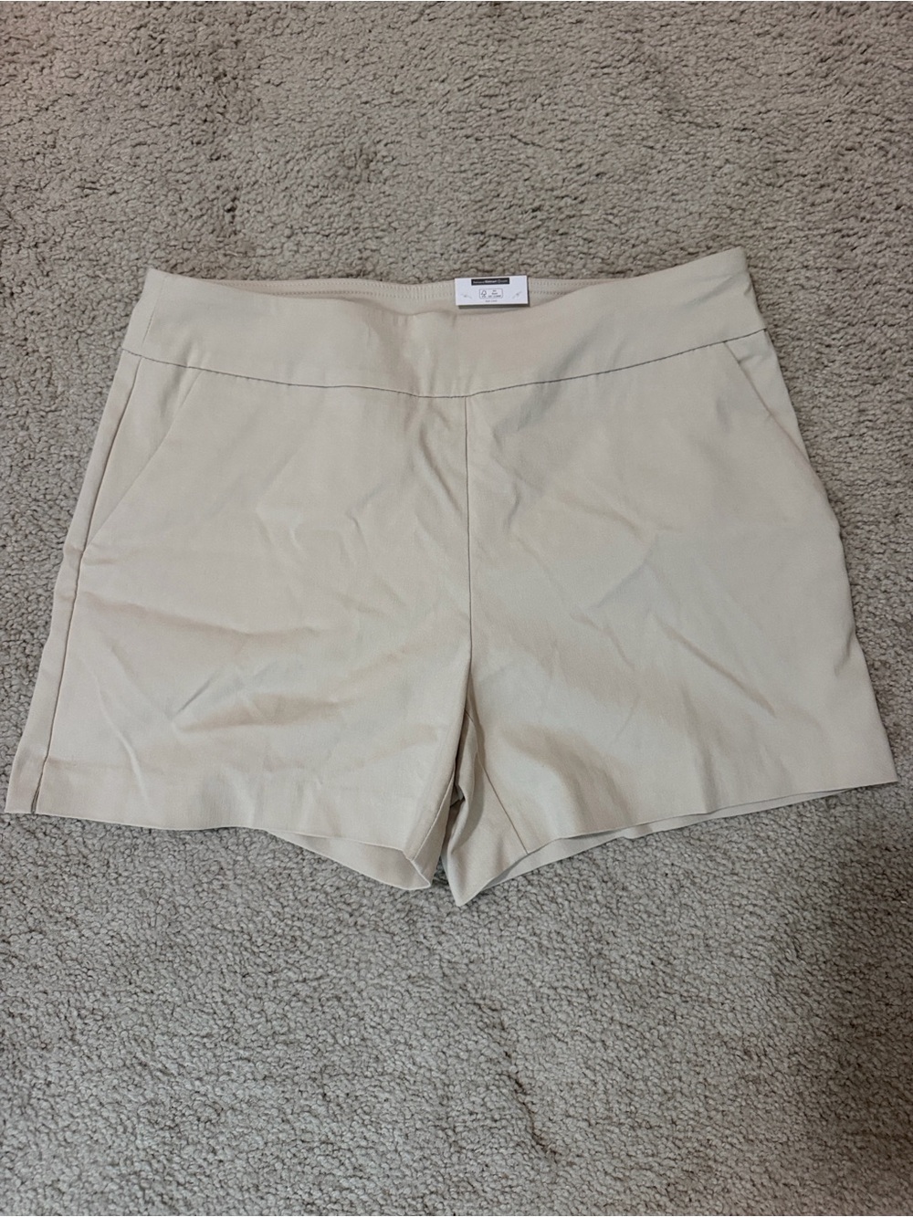 Time and Tru Light Cream Pull-On Bermuda Shorts